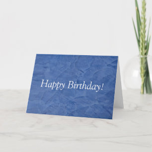 Gefeliciteerd Blue Plaster Kaart