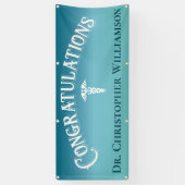 Gefeliciteerd Blue Professional Medical Doctor Spandoek (Verticaal)