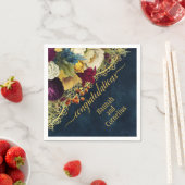 Gefeliciteerd Bohemian Gold Lace Floral Servet (Insitu)