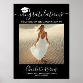 Gefeliciteerd Boho Afstuderen Welkom Fototeken Poster (Voorkant)