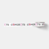 Gefeliciteerd Borstkanker Roze Lint (Voorkant)