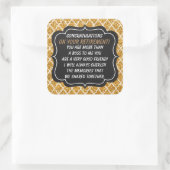 Gefeliciteerd Boss met je gepensioneerde sticker (Tas)