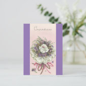 gefeliciteerd Bouquet Briefkaart (Staand voorkant)