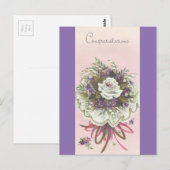 gefeliciteerd Bouquet Briefkaart (Voorkant / Achterkant)