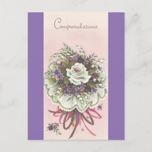 gefeliciteerd Bouquet Briefkaart (Voorkant)