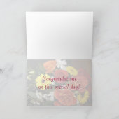 Gefeliciteerd Bouquet Grunge Flower Heart Kaart (Binnen)