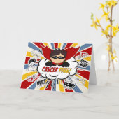 Gefeliciteerd, Boys Red Superheld Kaart (Gele Bloem)