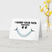 Gefeliciteerd Braces off - Teeth Graduated Brace Kaart (Gele Bloem)