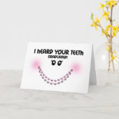 Gefeliciteerd Braces off - Teeth Graduated Brace Kaart (Gele Bloem)