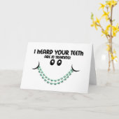 Gefeliciteerd Braces Teeth in Training Smile Kaart (Gele Bloem)