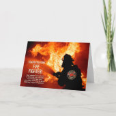 Gefeliciteerd, brandbestrijder Afstuderen Kaart (Voorkant)