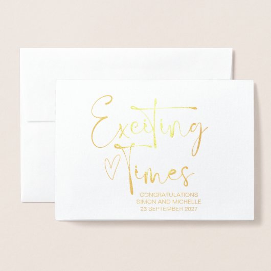 Gefeliciteerd, Bride en Groom Friend Wedding Day Folie Kaarten (Voorkant met envelop)