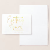 Gefeliciteerd, Bride en Groom Friend Wedding Day Folie Kaarten (Display)