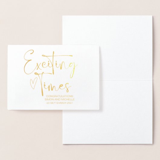 Gefeliciteerd, Bride en Groom Friend Wedding Day Folie Kaarten (Display)