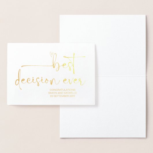 Gefeliciteerd, Bride en Groom Wedding Verloving Folie Kaarten (Display)