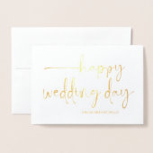 Gefeliciteerd, Bride en Groom Wedding Verloving Folie Kaarten (Voorkant met envelop)