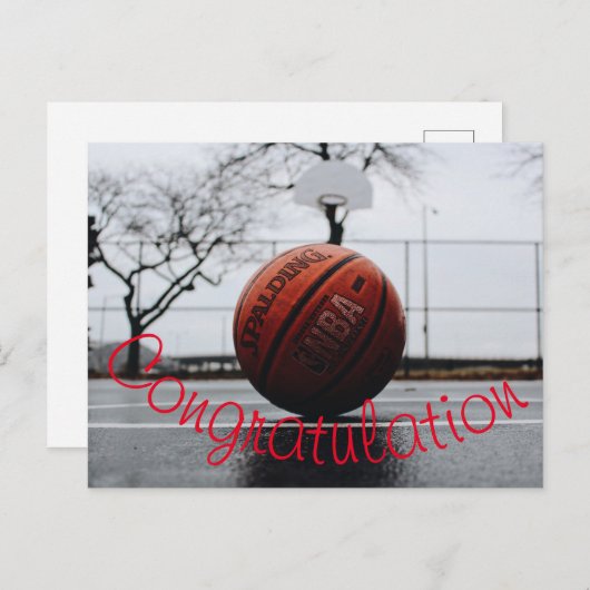 Gefeliciteerd briefkaart (Voorkant / Achterkant)