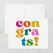 Gefeliciteerd Briefkaart (Voorkant / Achterkant)