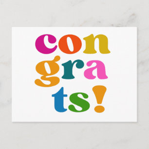 Gefeliciteerd Briefkaart