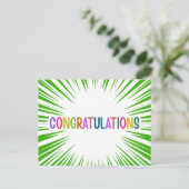 GEFELICITEERD BRIEFKAART (Staand voorkant)