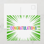 GEFELICITEERD BRIEFKAART (Voorkant / Achterkant)