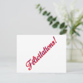 Gefeliciteerd Briefkaart (Staand voorkant)