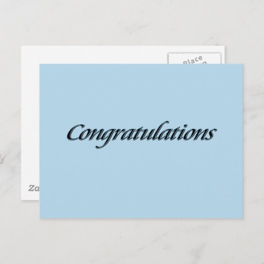 Gefeliciteerd Briefkaart (Voorkant / Achterkant)