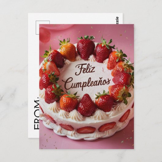 Gefeliciteerd  briefkaart (Voorkant / Achterkant)