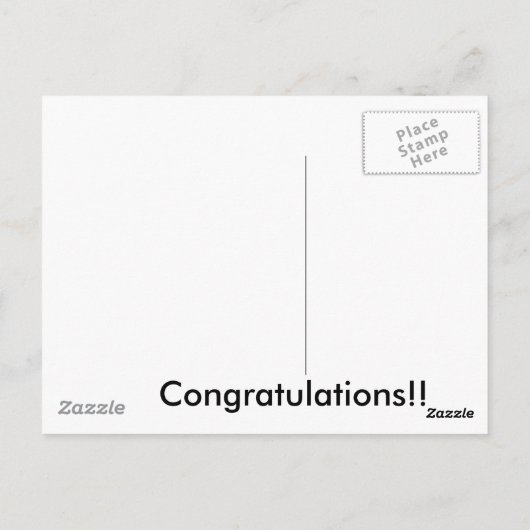 Gefeliciteerd briefkaart (Achterkant)