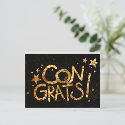 Gefeliciteerd! Briefkaart (Staand voorkant)