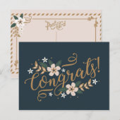 Gefeliciteerd Briefkaart (Voorkant / Achterkant)