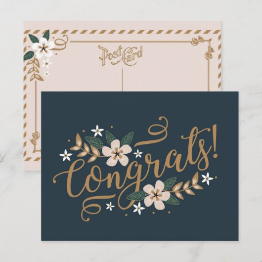 Gefeliciteerd Briefkaart (Voorkant / Achterkant)