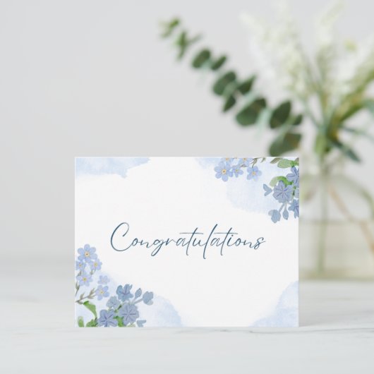 Gefeliciteerd Briefkaart (Staand voorkant)