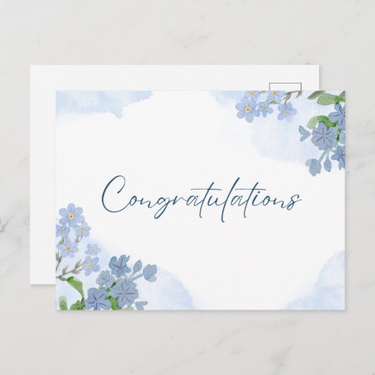 Gefeliciteerd Briefkaart (Voorkant / Achterkant)