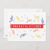 Gefeliciteerd Briefkaart (Voorkant / Achterkant)