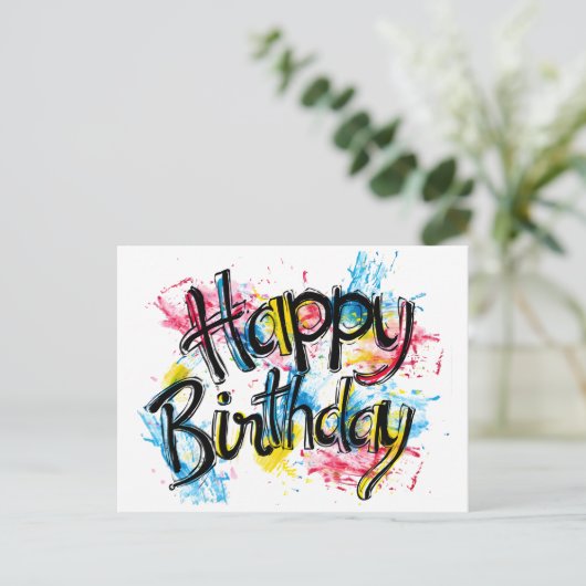 Gefeliciteerd Briefkaart (Staand voorkant)