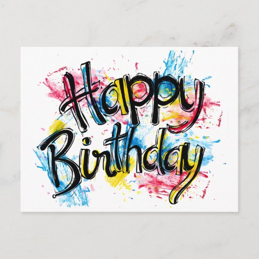 Gefeliciteerd Briefkaart (Voorkant)