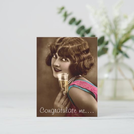 Gefeliciteerd Briefkaart (Staand voorkant)