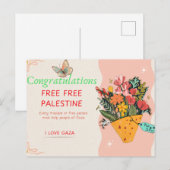 Gefeliciteerd Briefkaart (Voorkant / Achterkant)