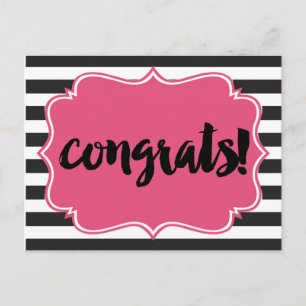 Gefeliciteerd Briefkaart Perfect Posh