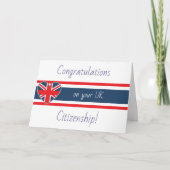 Gefeliciteerd Britse nationaliteit Britse vlag Kaart (Voorkant)