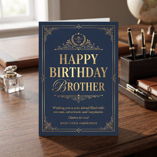 Gefeliciteerd broer! S sentimenteel Kaart