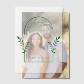 Gefeliciteerd bruid en bruidegom boog vellum uitnodigingen (Offset (Koppel))