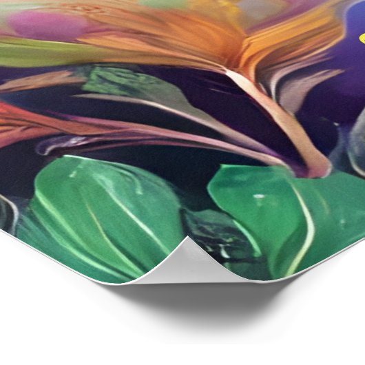 GEFELICITEERD BRUID EN BRUIDEGOM POSTER (Hoek)