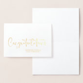 Gefeliciteerd Bruid en Bruidegom Trouwdag Betrokke Folie Kaarten (Display)