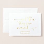 Gefeliciteerd Bruid en Bruidegom Vriend Huwelijksd Folie Kaarten (Voorkant met envelop)