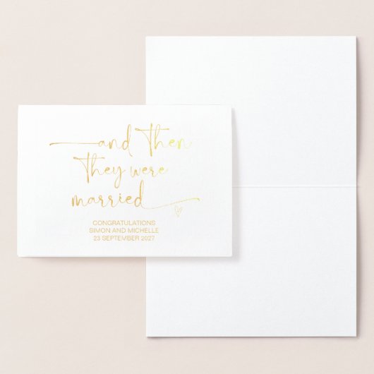 Gefeliciteerd Bruid en Bruidegom Vriend Huwelijksd Folie Kaarten (Display)