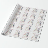 Gefeliciteerd! Bruidsjurk bruid & bruidegom Cadeaupapier (Uitgerold)