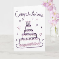 Gefeliciteerd Bruiloft Verloving Schets Doodle
