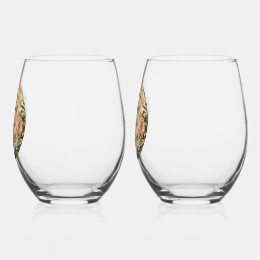 Gefeliciteerd, bruiloft, wijnglas set. wijnglas zonder voet (Links)